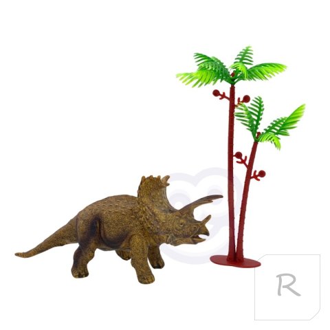 WOOPIE Zestaw Figurki Dinozaury 9szt. + Mata + Kuferek