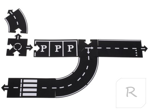 Puzzle kreatywne 2w1 droga jezdnia 40 elementów