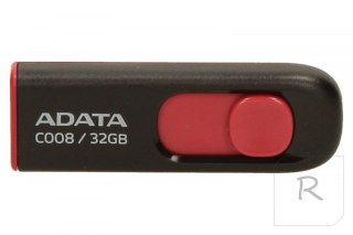 ADATA | C008 | 32 GB | USB 2.0 | Black/Red