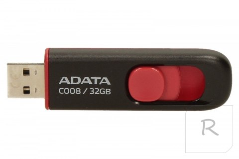 ADATA | C008 | 32 GB | USB 2.0 | Black/Red