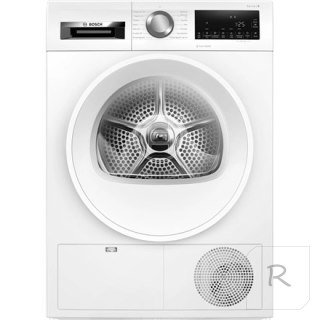 Bosch | Dryer | WQG242AMSN | Freestanding | Heat pump | 9 kg | Class A++ | LED display | White | 64.8 cm