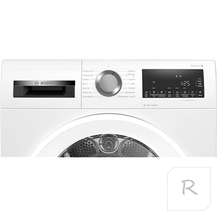 Bosch | Dryer | WQG242AMSN | Freestanding | Heat pump | 9 kg | Class A++ | LED display | White | 64.8 cm