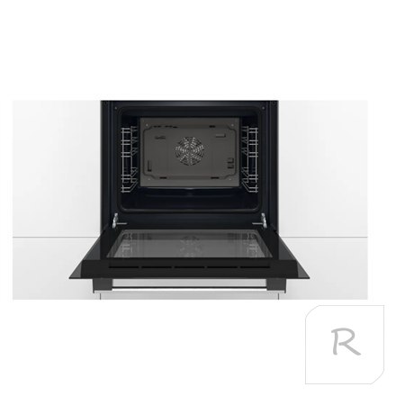 Bosch | Oven | HBF133BA0 | 66 L | Electric | EcoClean | Knobs | Height 59.5 cm | Width 59.4 cm | Black