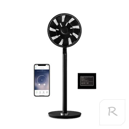 Duux | Fan | Whisper Flex Ultimate | Stand Fan | Black | Diameter 34 cm | Number of speeds 30 | Oscillation | 3-32 W | Yes