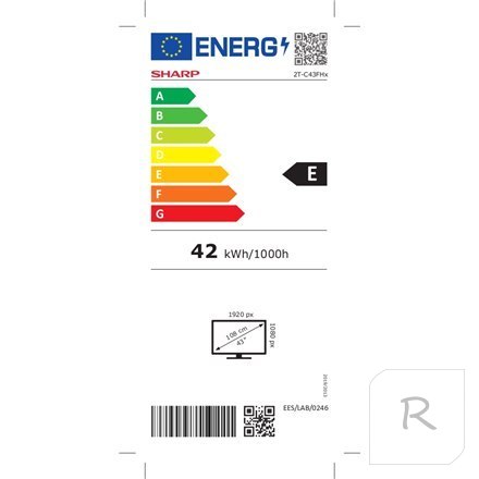 Sharp | Smart TV | 43FH2EA | 43" | 108 cm | 1080p | Android TV