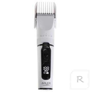 Adler | Hair Clipper with LCD Display | AD 2839 | Cordless | Number of length steps 6 | White/Black