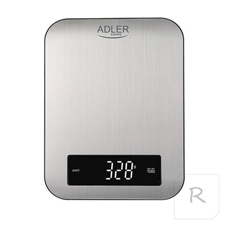 Adler | Kitchen scale | AD 3174 | Maximum weight (capacity) 10 kg | Graduation 1 g | Display type LED | Inox