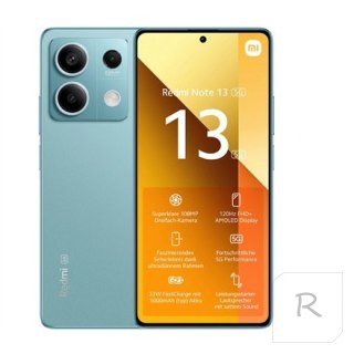 Smartfon Xiaomi Redmi Note 13 256 GB Ocean Teal z wyświetlaczem 6.67"" AMOLED, Mediatek Dimensity 6080, 8 GB RAM, Dual SIM, 4G/5