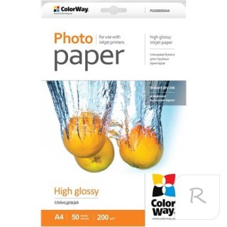 ColorWay | 200 g/m² | A4 | High Glossy Photo Paper