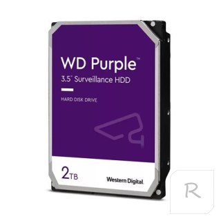 Western Digital | Hard Drive | Purple WD23PURZ | N/A RPM | 2000 GB