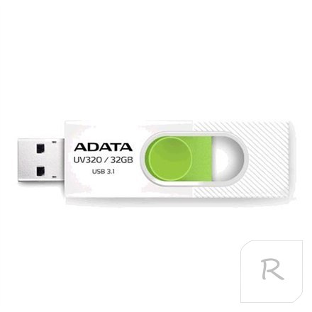 ADATA | UV320 | 32 GB | USB 3.1 | White/Green