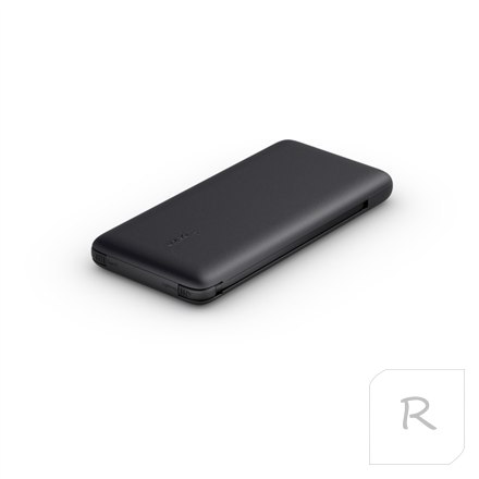 Belkin | BOOST CHARGE Plus Power Bank | 10000 mAh | Integrated LTG and USB-C cables | Black