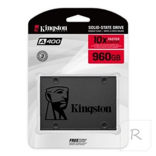 Kingston | SSD | A400 | 960 GB | SSD form factor 2.5"" | SSD interface SATA Rev 3.0 | Read speed 500 MB/s | Write speed 450 MB/s