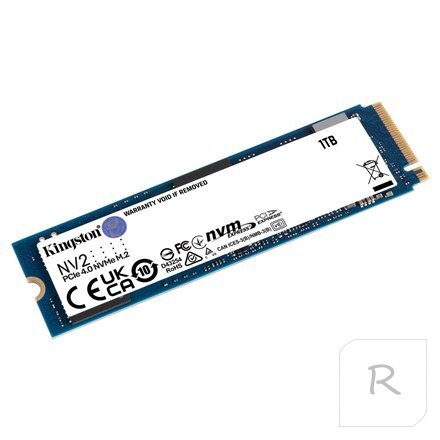 Kingston | SSD | NV2 | 1000 GB | SSD form factor M.2 2280 | SSD interface PCIe 4.0 x4 NVMe | Read speed 3500 MB/s | Write speed