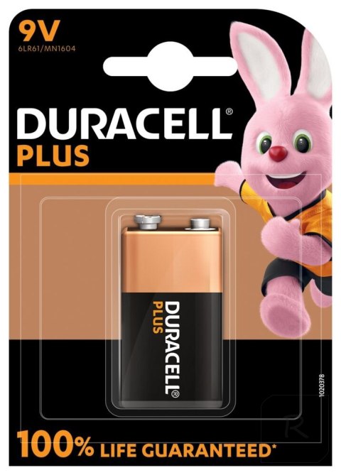 Duracell | 9V | Alkaline | 1 pc(s) | Plus MN1604