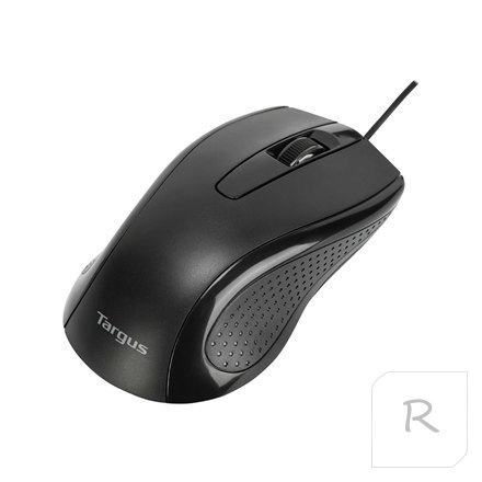 Targus Full-Size Optical Antimicrobial Wired Mouse | Mouse | Full-Size Optical Antimicrobial | Wired | Black