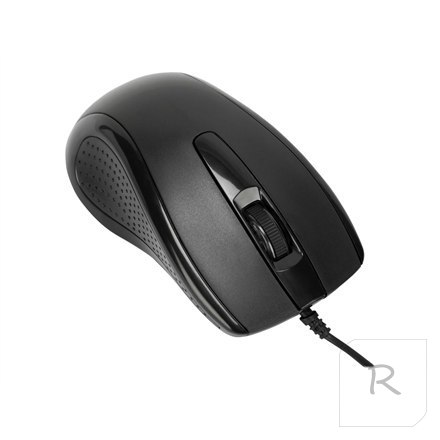 Targus Full-Size Optical Antimicrobial Wired Mouse | Mouse | Full-Size Optical Antimicrobial | Wired | Black