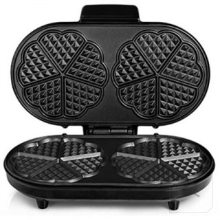 Tristar | WF-2120 | Waffle maker | 1200 W | Number of pastry 10 | Heart shaped | Black