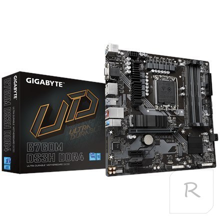 Gigabyte | B760M DS3H 1.0 M/B | Processor family Intel | Processor socket LGA1700 | DDR4 DIMM | Memory slots 4 | Supported hard