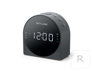 Muse | M-185CR | Dual Alarm Clock radio PLL | AUX in | Black