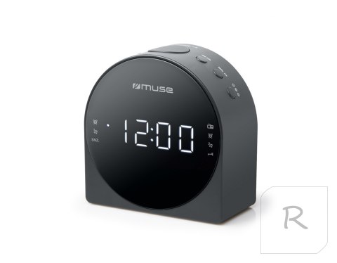 Muse | M-185CR | Dual Alarm Clock radio PLL | AUX in | Black