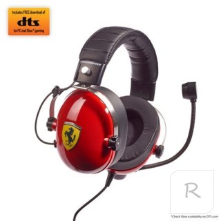 Thrustmaster | Gaming Headset | DTS T Racing Scuderia Ferrari Edition | Wired | Over-Ear | Red/Black