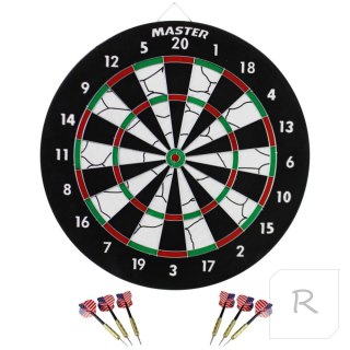 Dart 2w1 Dwustronny 45 cm + 6 Rzutek MASTER