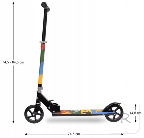 Hulajnoga HARRY POTTER dla Dzieci Składana Koła 145 mm do 100 kg D'arpeje