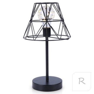 Lampa stołowa na baterię LED czarna 30,5 cm