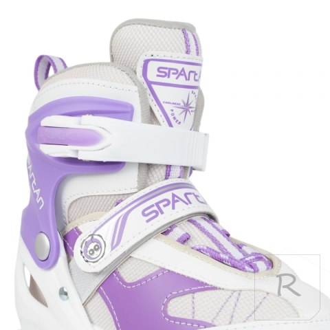 Łyżworolki 2w1 SPARTAN Purple-White Inliner (30-33)