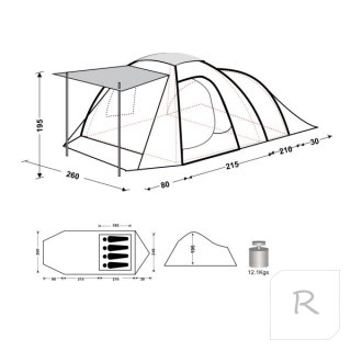 Namiot Ogrodowy KING CAMP Roma 4