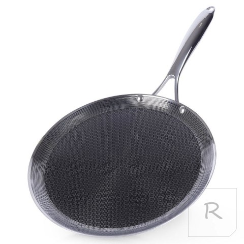 Patelnia do naleśników stalowa nieprzywierająca premium COOKCELL HYBRYD 29 cm