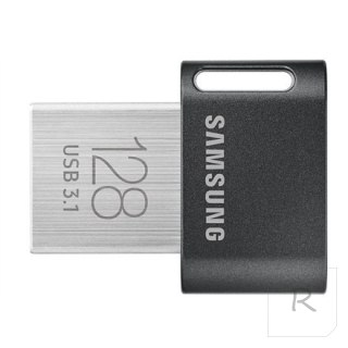 Samsung | FIT Plus | MUF-128AB/APC | 128 GB | USB 3.1 | Black/Silver