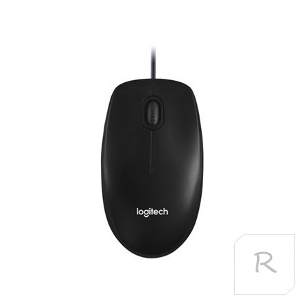 Logitech | Mouse | M100 | Optical | Optical mouse | Wired | Black