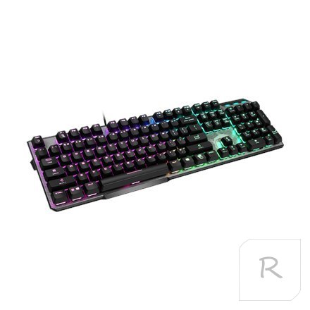 MSI | GK50 Elite | Gaming keyboard | RGB LED light | US | Wired | Black/Silver