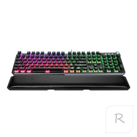 MSI | VIGOR GK71 SONIC RED US | Gaming keyboard | RGB LED light | US | Wired | Black