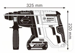 MŁOT UDAROWY OBROTOWY AKUMULATOROWY SDS+ GBH 180-LI 0*AH BOSCH NIEBIESKI