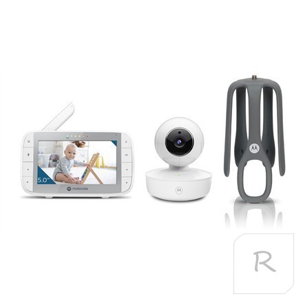 Motorola | Portable Video Baby Monitor with Flexible Crib Mount | VM55 5.0" | 5" LCD colour display with 480 x 272px resolution;