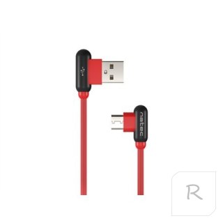 Natec | USB-C cable | Male | 4 pin USB Type A | Male | Black | Red | 24 pin USB-C | 1 m