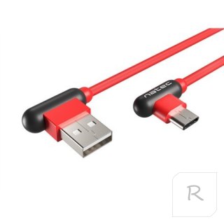 Natec | USB-C cable | Male | 4 pin USB Type A | Male | Black | Red | 24 pin USB-C | 1 m