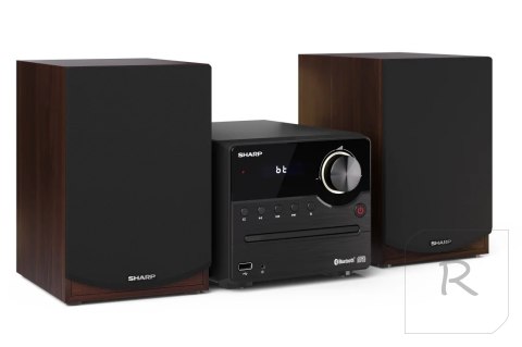 Sharp XL-B512(BR) Hi-Fi Micro System, CD/FM/USB/Bluetooth v5.0, 45W, Brown Sharp | Hi-Fi Micro System | XL-B512(BR) | USB port |