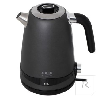 Adler Kettle | AD 1295g SS | Electric | 2200 W | 1.7 L | Stainless Steel | 360° rotational base | Grey