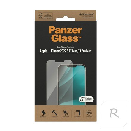 PanzerGlass Screen protector, Apple, iPhone 14 Plus/13 Pro Max, Szkło, Przezroczysty