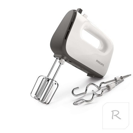 Philips | HR3740/00 | Mixer | Hand Mixer | 450 W | Number of speeds 5 | Turbo mode | White/Grey