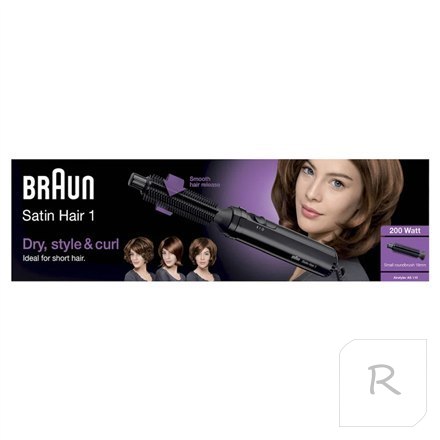 Braun | Hair Styler | AS110 Satin Hair 1 | Warranty 24 month(s) | Temperature (max) °C | Number of heating levels | Display | 2