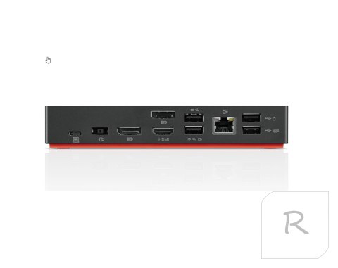 Lenovo | ThinkPad Universal USB-C Dock - EU | Docking station | Ethernet LAN (RJ-45) ports 1 | VGA (D-Sub) ports quantity 1 | Di