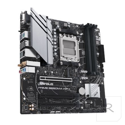 Asus | PRIME B650M-A WIFI II | Processor family AMD | Processor socket AM5 | DDR5 DIMM | Memory slots 4 | Supported hard disk dr