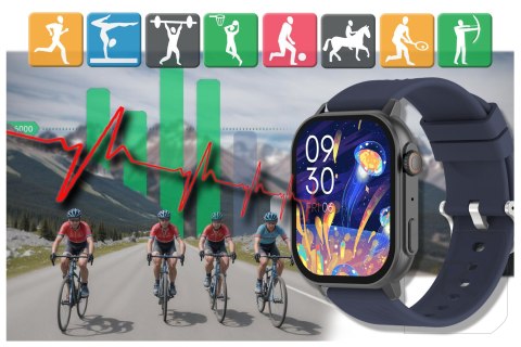 SMARTWATCH UNISEX GRAVITY GT15-4 - ROZMOWY BLUETOOTH, DODATKOWY PASEK (sg029d)