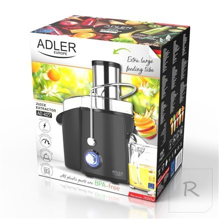 Adler | Juicer | AD 4127 | Type Juicer maker | Matt Black | 1000 W | Number of speeds 2