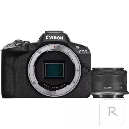 Canon EOS | R50 | RF-S 18-45mm F4.5-6.3 IS STM lens | Black